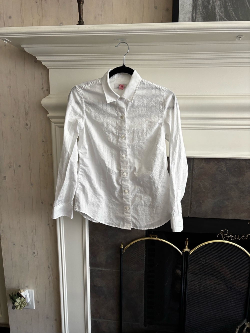 Vineyard Vines White Long-Sleeve Button-Up Shirt
